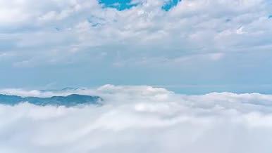 8k震撼山顶云海云雾缭绕风光延时视频的预览图